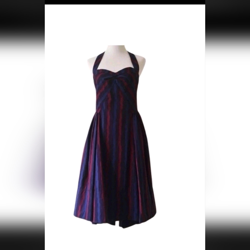 Marc Jacobs Striped Halter Neck Dress